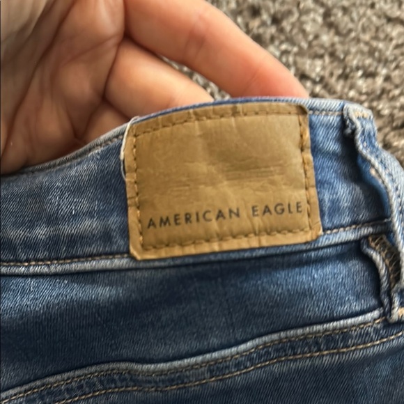 American Eagle Hi Rise Shortie denim shorts size 6 - Picture 9 of 10
